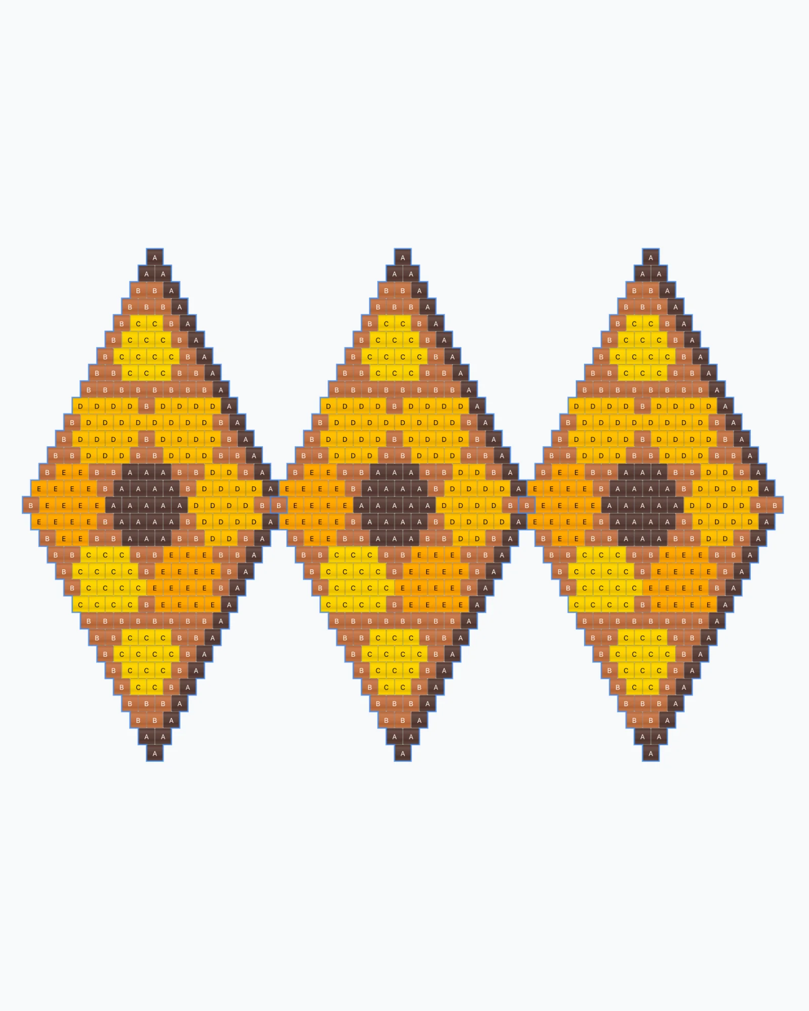 Peyote pod pattern with diamond petals in Wevy